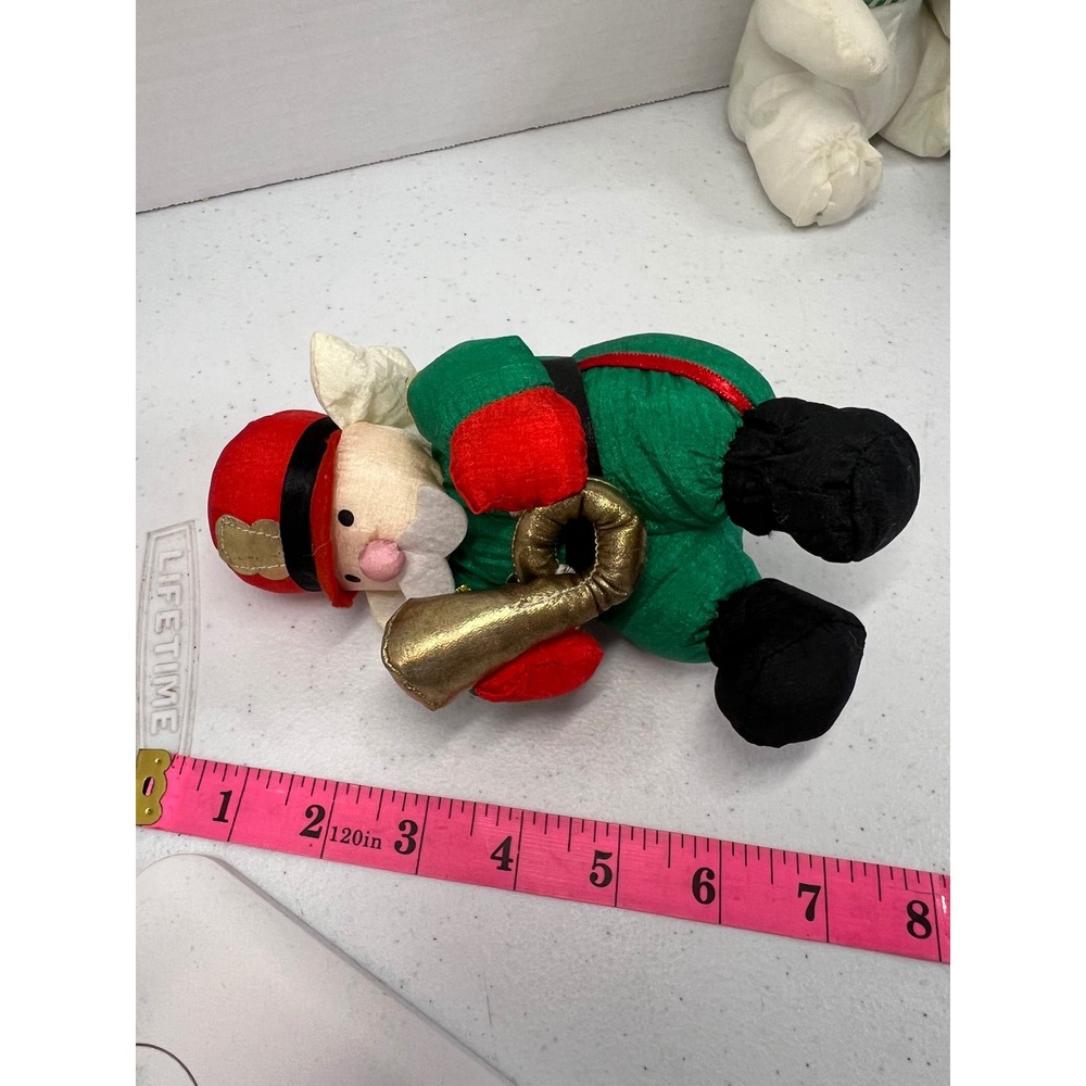 Vintage 1996 Four Star Intl & Stuffins Christmas Plush Elves & Polar Bear Set 3 - Picture 2 of 10
